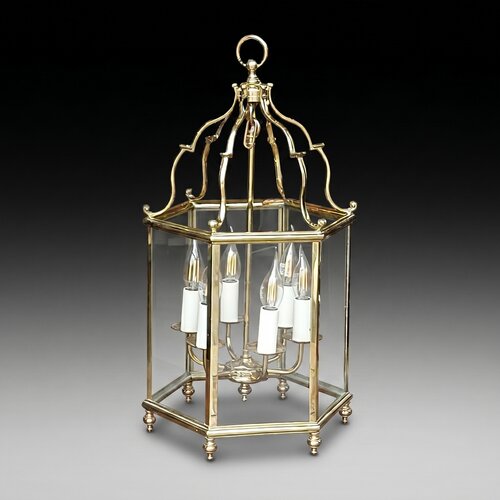 Mid Century Brass Lantern