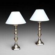 Pair Of Victorian Brass "Chester" Candlesticks Lighting