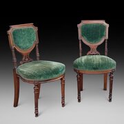 Pair Of Victorian Mahogany Occasional Chairs 
