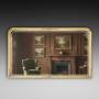 Small 19thC Giltwood Over Mantle Mirror