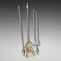 Victorian Brass Set of Three Fire Irons