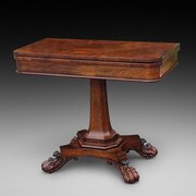 William IV Rosewood Card Folding Table