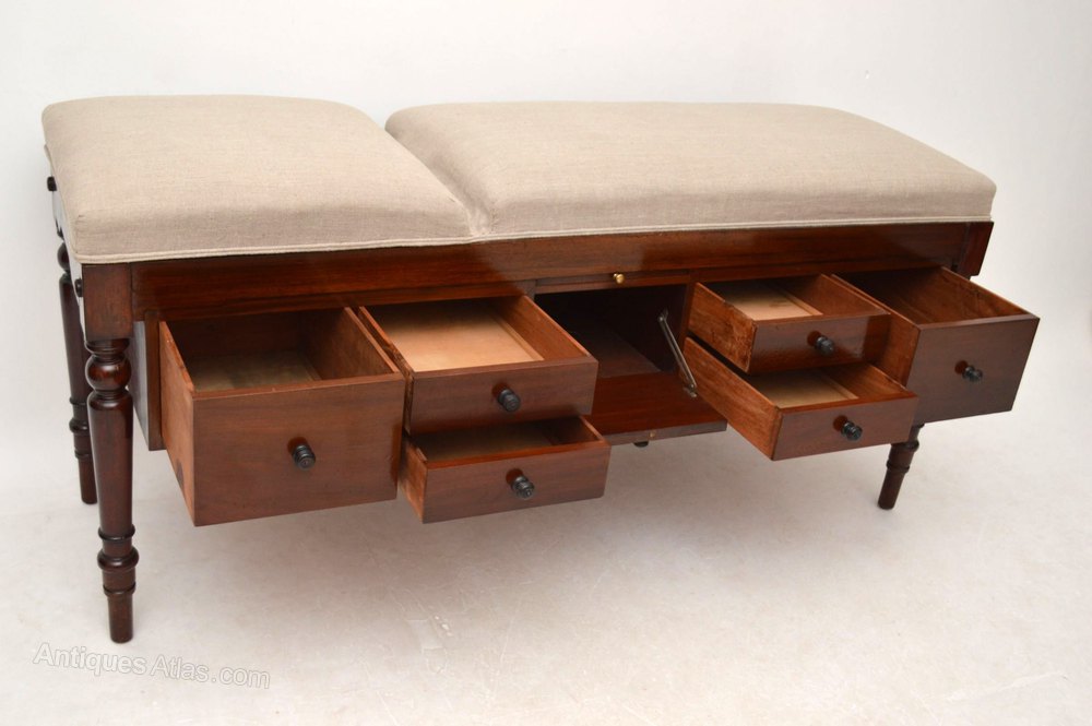 Antique Mahogany Doctors Examination Couch Bed Antiques Atlas