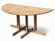 A Pair Of Cotswold Style Demi-Lune Console Tables