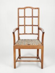 Arts & Crafts Cotswold School Oak Armchair (2)