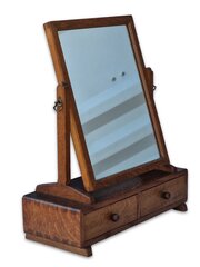 Arts & Crafts Cotswold School Oak Table Top Mirror