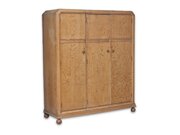 Heals Limed Oak Triple Wardrobe
