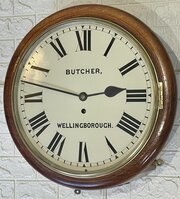 Fusee Dial Wall Clock, Chain-Driven, Oak
