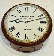 Immaculate J W Benson Fusee Dial Wall Clock