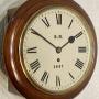 N.E.R Fusee Dial Railway Clock, Darlington, 10”