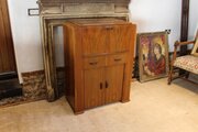  Art Deco Walnut Bureau Bookcase F.H.Marshall & Co
