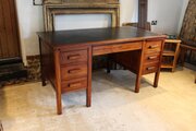 Desk Modernist Art Deco Walnut Desk C1930