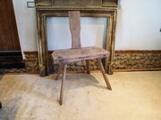 table chair very rare primitive pine george iii Table chair very rare primitive Pine George III