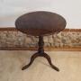 Table very rare Burr Oak George III wine tilt top 