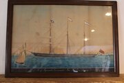 Water Colour Painting Victorian D1878 Maritime 