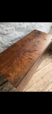 Georgian Elm Drop Leaf Table 