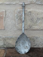 Early Tudor Period Pewter Spoon With Acorn Knop