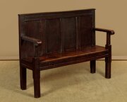 18th.c. Oak Settle C.1780
