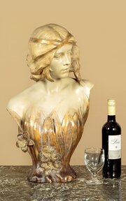 Art Nouveau Bust By Goldscheider C.1900