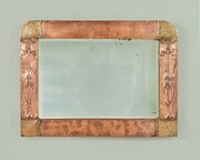 Arts & Crafts Repoussé Copper Wall Mirror C.1900