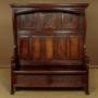 Carved Oak Canopy Top Box Settle c.1920