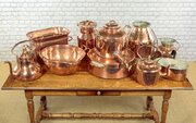 Collection of Copper Kitchenware c1890