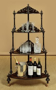 Ebonised Corner What-Not C.1860