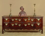 Eight Drawer Oak Dresser Base C.1780