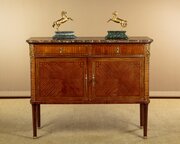 French Marble Top Side Cabinet C.1930
