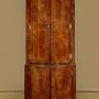 Georgian Mahogany Bow Front Corner Cupboard c.1800