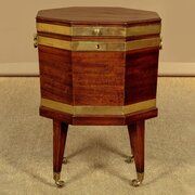Georgian Mahogany & Brass Bound Cellarette C.1800