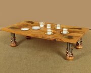 Large Elm Coffee Table By Paul Hodgkiss C.1994