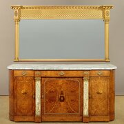 Large Gilded Overmantle Mirror C.1905