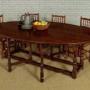 Large Oak Drop Leaf Dining Table