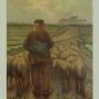 Large Oil Painting of a Shepherd c.1950