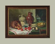 Large Still Life Oil Painting C.1960