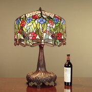 Large Tiffany Style Dragonfly Table Lamp