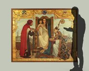 Large WW1 Related Painting Of Christ. Bruges 1916