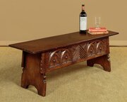 Low 16th.c. Style Carved Oak Chest