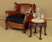 Low Chinese Marble Top Side Table C.1900
