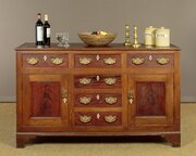 Painted Pine Kitchen Dresser Base C.1840