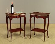 Pair Of Brass Mounted Side Tables C.1960