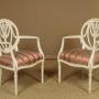 Pair of French Painted Armchairs c.1900
