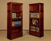 Pair Of Mahogany Stacking Office Bookcases C.1950