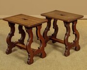 Pair Of Oak Stools C.1930