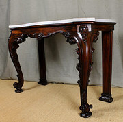 Regency Marble Top Console Table.