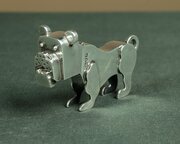 Silver Bulldog Vesta Hallmarked London 1907