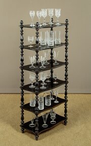 Six Tier Ebonised Dumb Waiter C.1860