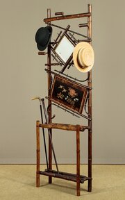 Small Aesthetic Movement Bamboo Hall Stand C.1890