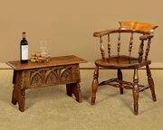 Small Carved Oak Chest by Rackstraw